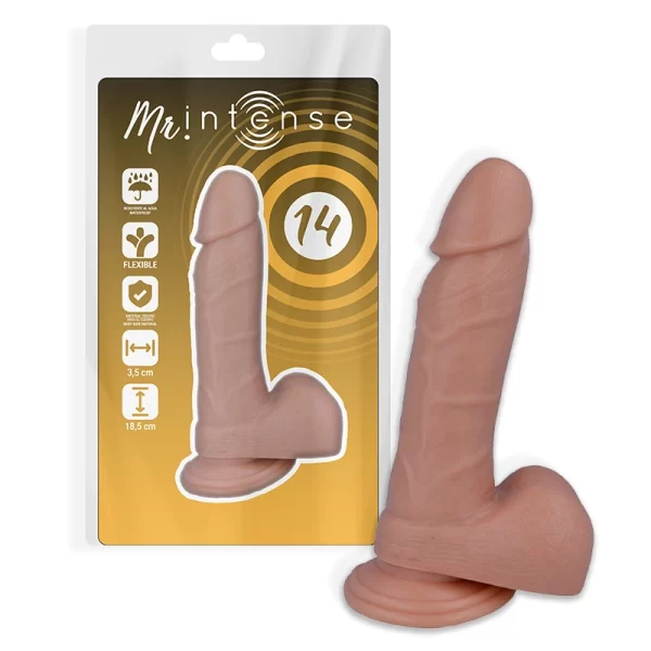 Model 14 Anatomical Intimate Device 18.5cm Natural with Suction Cup