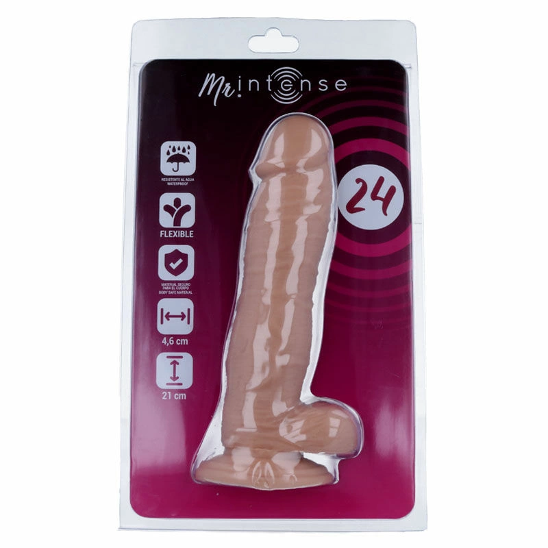 MR INTENSE Model 24 - Akcesorium anatomiczne 21 cm z przyssawkÄ…