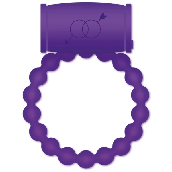 Ring 25 Silicone Couple Vibrating Ring Violet Flexible
