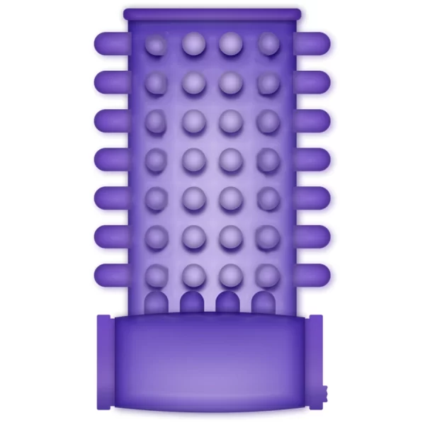 Vibrating Ring Sleeve Purple - Flexible TPR