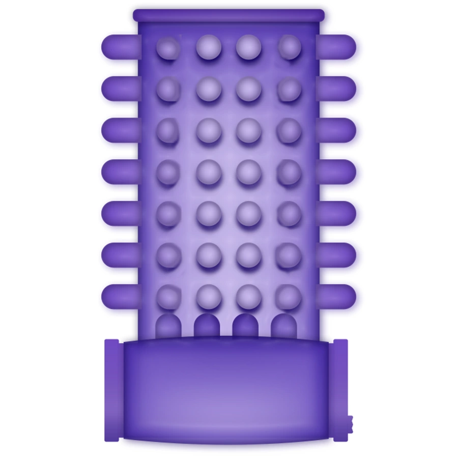 Vibrating Ring Sleeve Purple - Flexible TPR