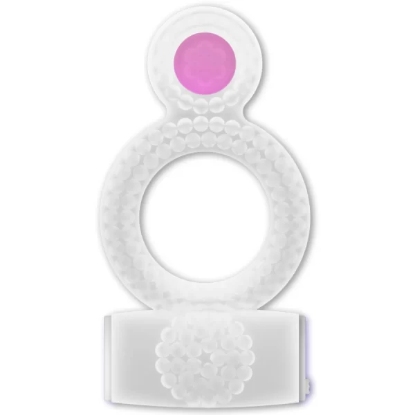 Vibrating Double Ring Transparent - Flexible Stimulation System