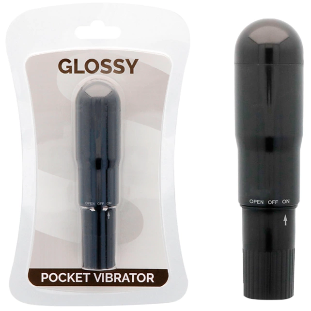 Brilliant Pocket Vibrator Black - Discreet Compact Model ABS