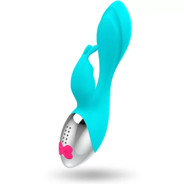 Miki Rabbit Turquoise Dual-Motor Intimate System 19.5cm