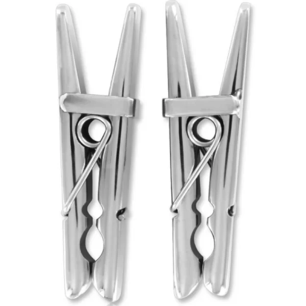 Premium Steel Precision Nipple Clips 8cm with Storage Bag