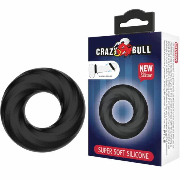 Super Soft Silicone Elastic Ring 5cm Black