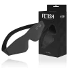 Vegan Leather Mask Neoprene Lining Adjustable Black