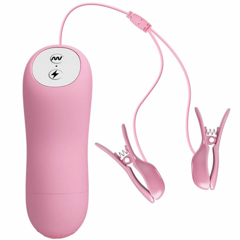 Romantic Wave Adjustable Vibrating Clamps with Electro Impulse