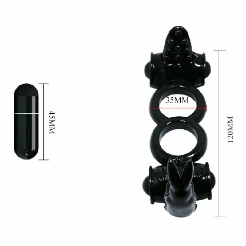 Baile Sweet Ring podwojny system wibracyjny z krolikiem
