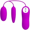 Irma Double Vibrating Egg Silicone Wireless 12 Modes Pink
