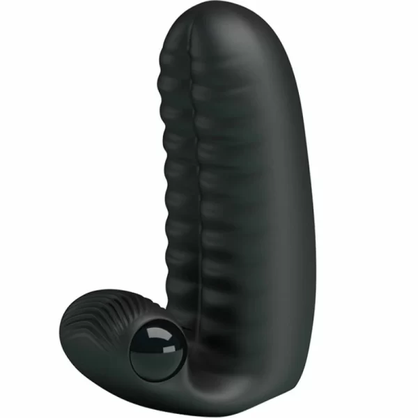 Abbott Black Finger Stimulator - Textured Silicone