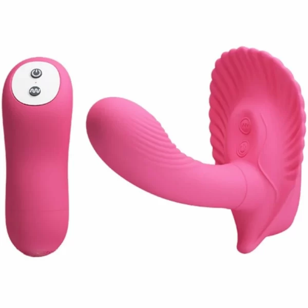 Remote-Controlled Silicone Intimate Massager Shell Shape 30 Modes