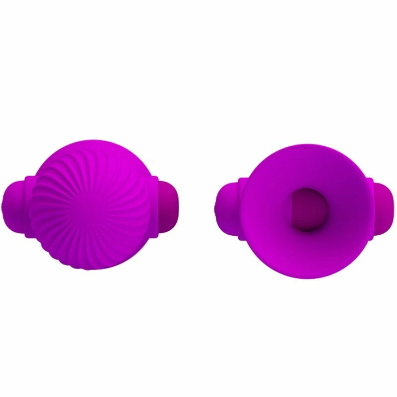 Pretty Love Liliowe NakÅ‚adki WibrujÄ…ce na Sutki 12 Trybow USB