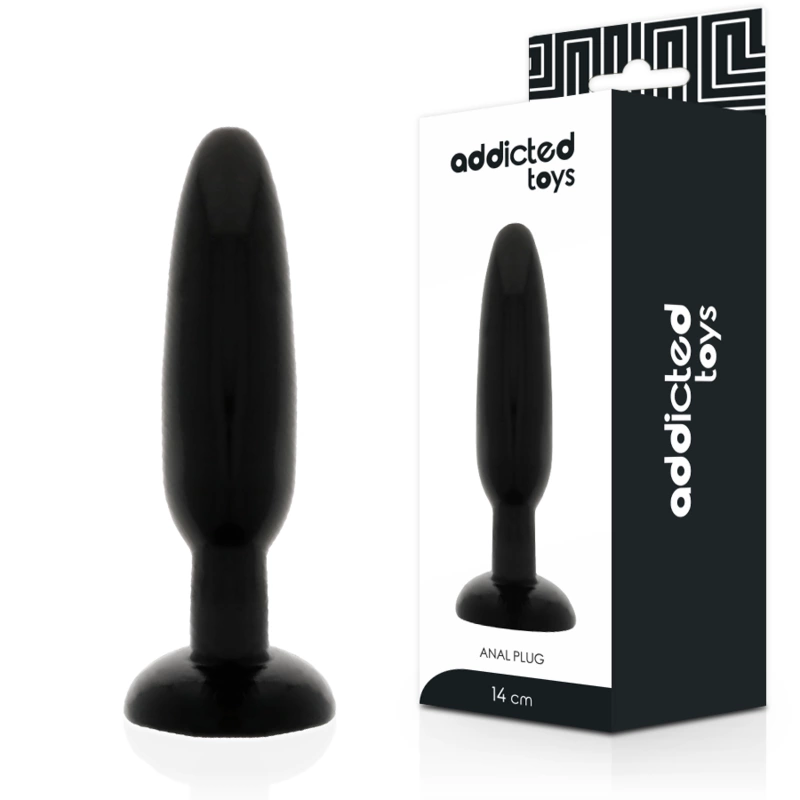 Toys Black TPR Comfort Plug 14cm Flexible Anal Model Toys Black TPR Comfort Plug 14cm Flexible Anal Model