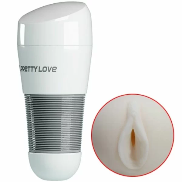 KITTY WHITE Intimate Machine Silicone Textured Sleeve 21cm