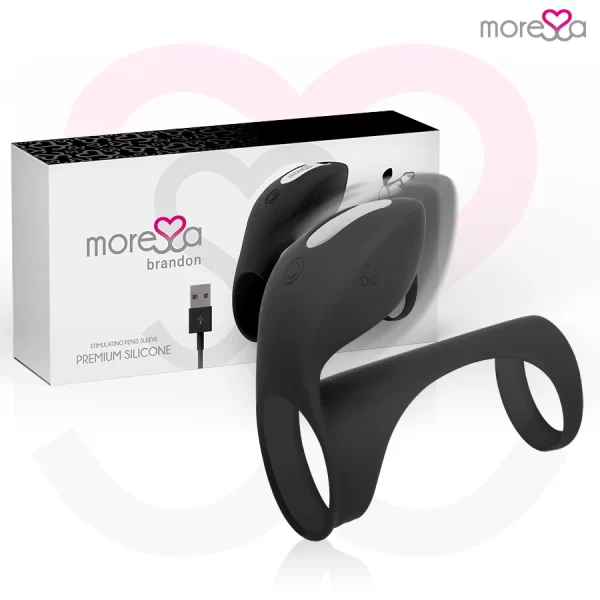 Brandon Silicone Vibrating Intimate Ring with Cover