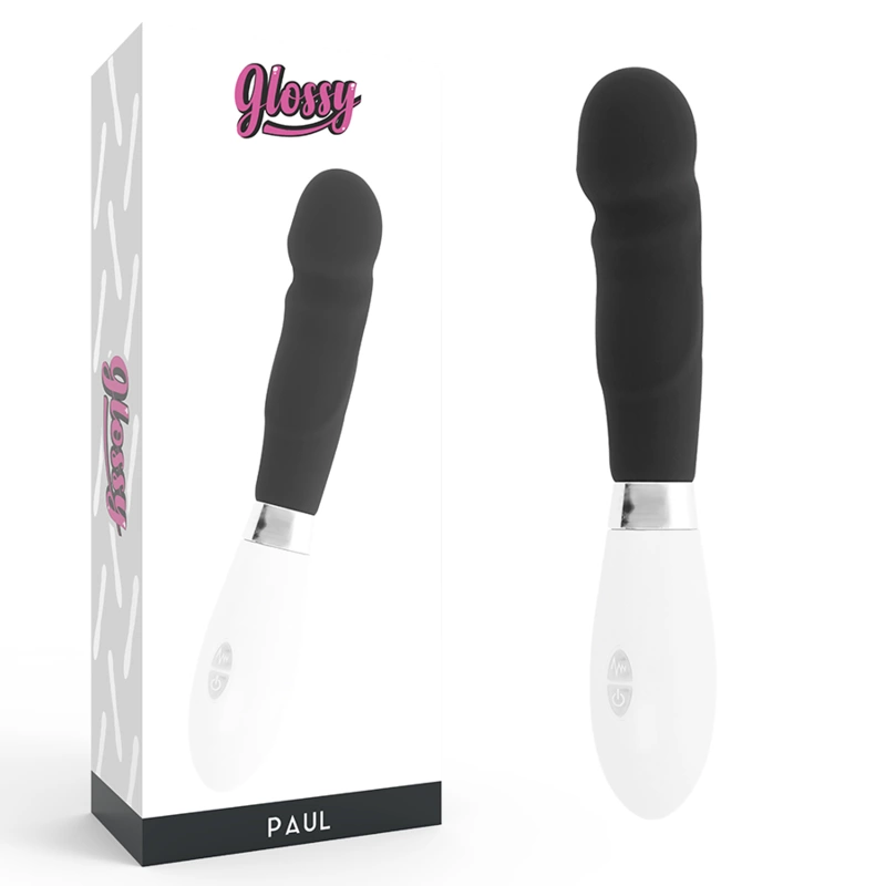 Paul Intimate Silicone Device Black 12cm 10 Modes Waterproof