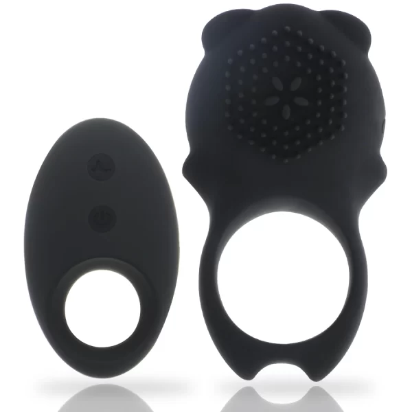 Colosseo Black Silicone Ring with Remote Control