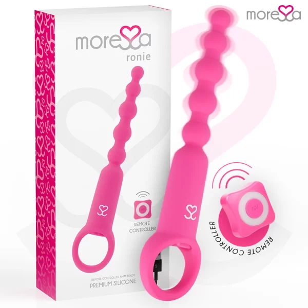 Ronie Remote-Controlled Anal Bead System Pink - Silicone