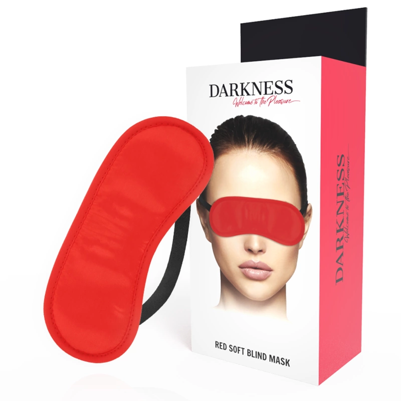 Satin Eye Mask Red - Adjustable