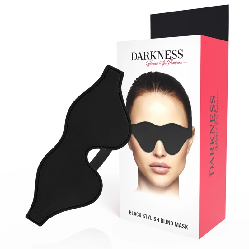 Black Mask PVC Adjustable Eye Cover - Comfortable Fit