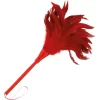 Sensual Feather Teaser 24cm Red - Ergonomic Handle