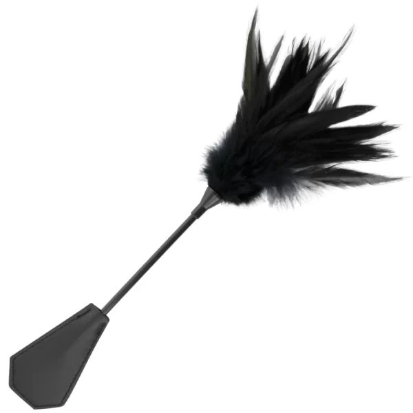 Black Feather Dual-Sided Intimate Crop