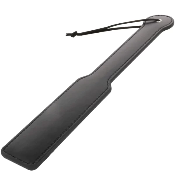 Black Fetish Paddle 34x5cm - Modern PU Leather Impact Tool