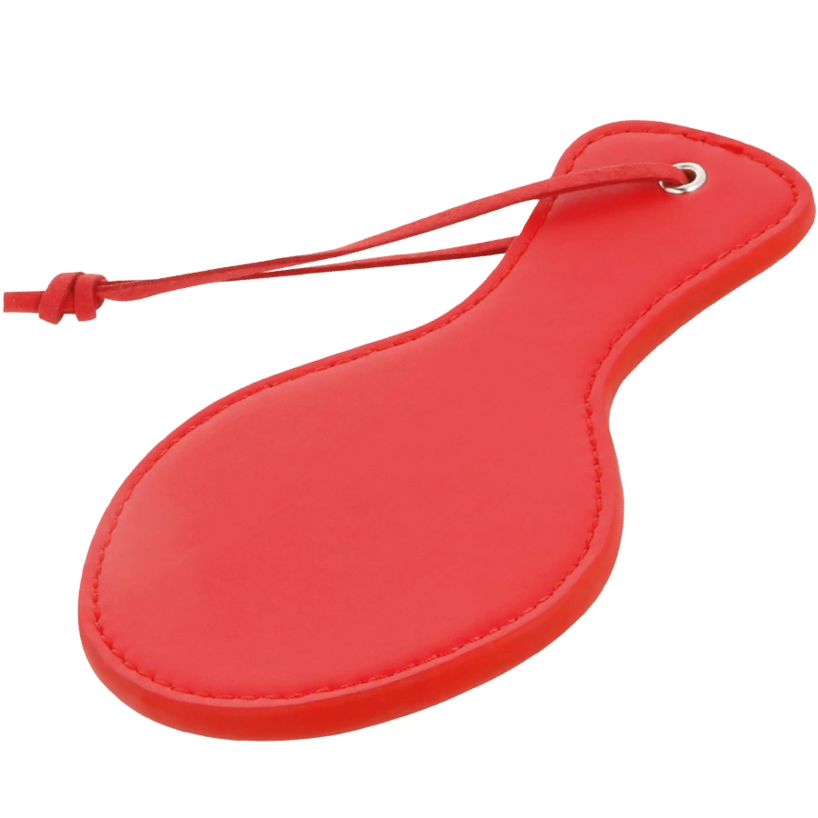 Red Rounded Paddle - High-Quality PU Leather Impact Tool 32cm
