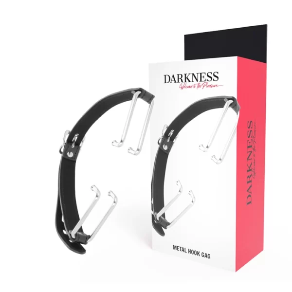 Adjustable Black Gag Hook - Premium Leather Strap System