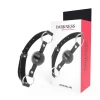 Adjustable Black Ball Gag with Leather Strap