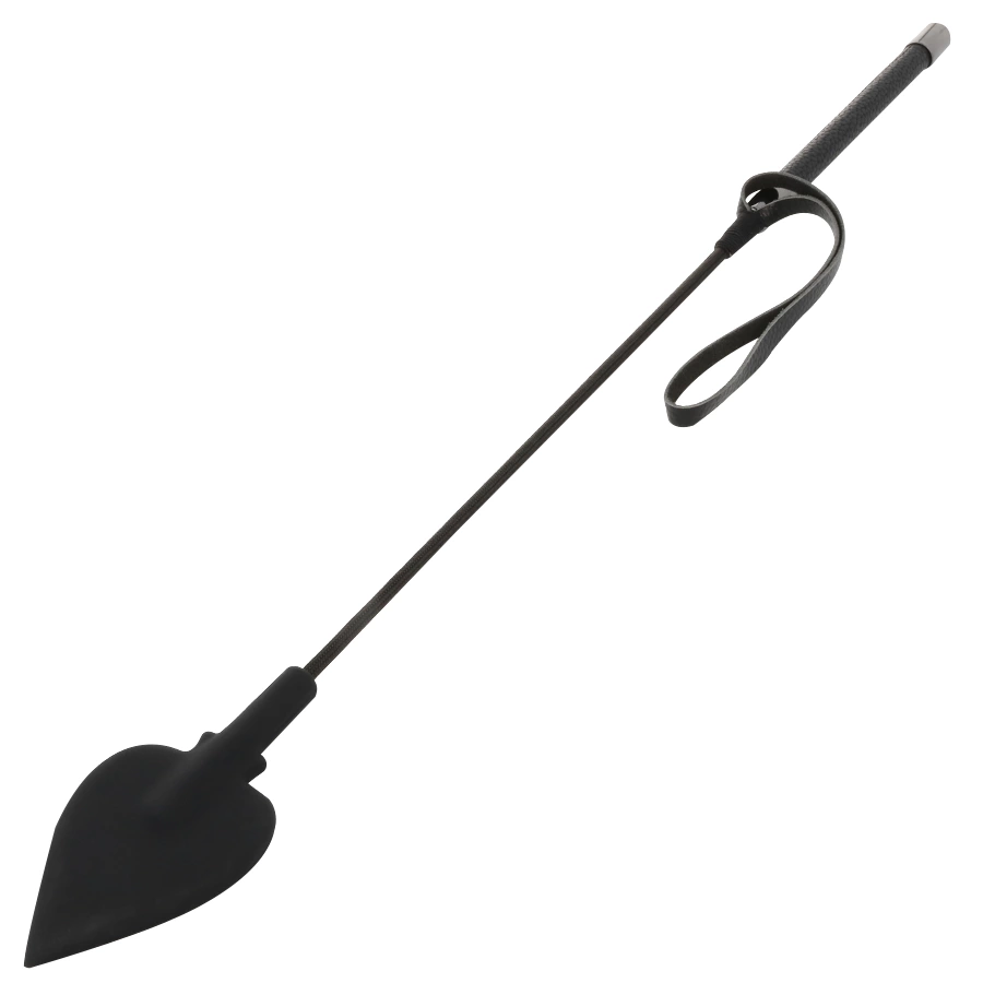 Silicone Riding Crop Black 60cm - Flexible Precision Model