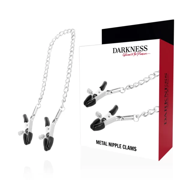 Adjustable Metal Chain Nipple Clamps - Nickel-Free