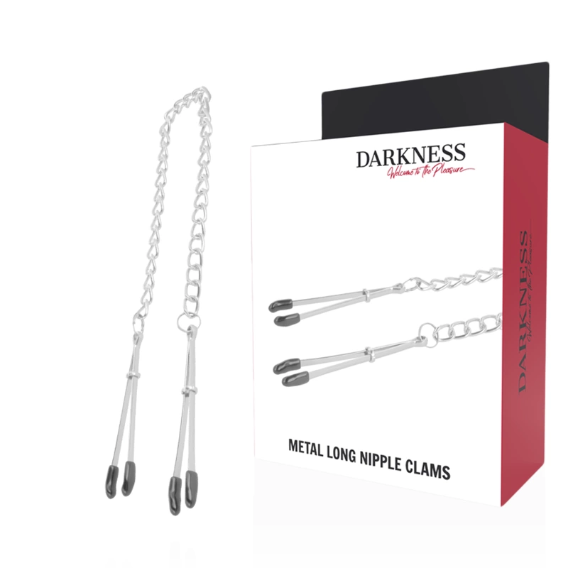 Adjustable Stainless Metal Nipple Clamps with Chain