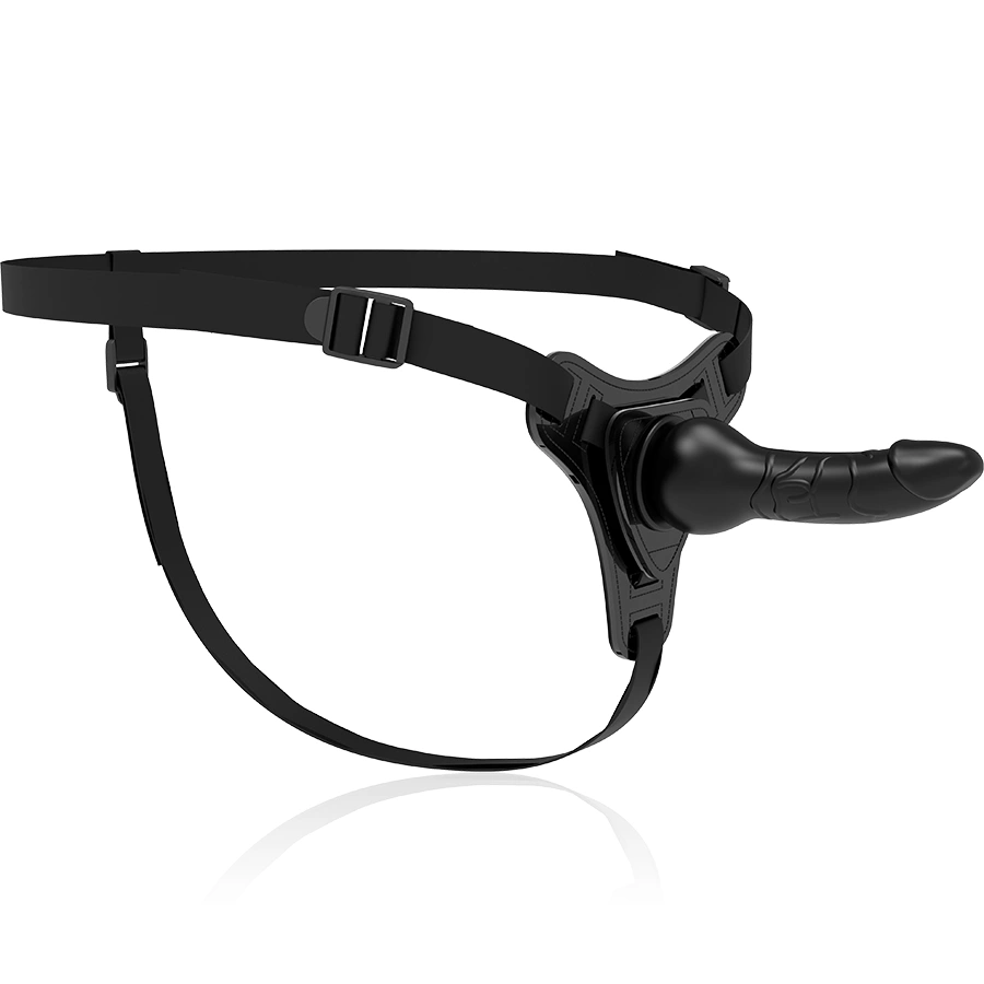 Fetish Submissive UprzÄ…Å¼ z silikonowym aplikatorem 16 cm czarna