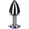 Secret Play Blue Aluminum Plug with Decorative Gem