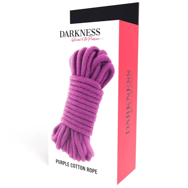 Japanese Cotton Bondage Rope 10m Purple - Durable & Soft