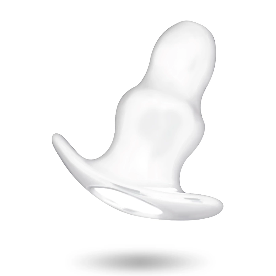 Addicted Toys Åšredni ekspander tunelowy 11 cm - przezroczysty TPE