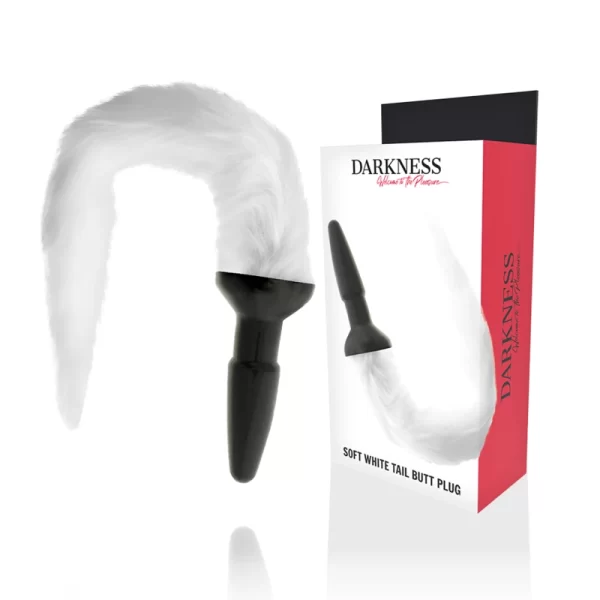 Silicone Plug with Decorative White Tail