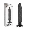 Flexible Vibrating Intimate Machine Black 20cm x 4cm TPE