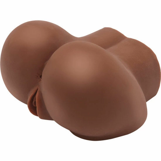 Intimate Machine Big Ass TPR Dual Channel with Brown Vibrator 21cm