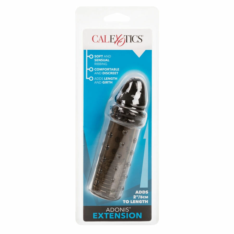 CalExotics Adonis Extension czarny silikonowy przedłużacz 5 cm CalExotics Adonis Extension czarny silikonowy przedłużacz 5 cm