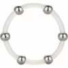 Steel Beaded Silicone Performance Ring XL