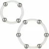 Steel Beaded Silicone Ring Set & - Durable System