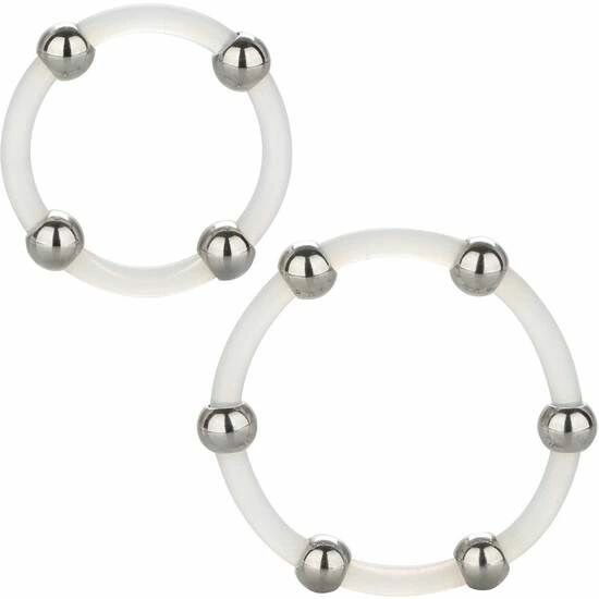 Steel Beaded Silicone Ring Set & - Durable System