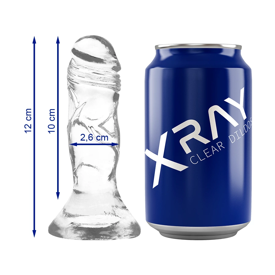 XRAY Clear Intimate Device 12 cm Transparent Flexible Jelly Model