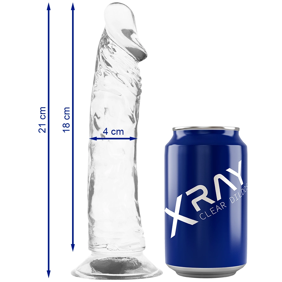 XRAY Transparent Intimate Model 21 cm x 4 cm Jelly Material