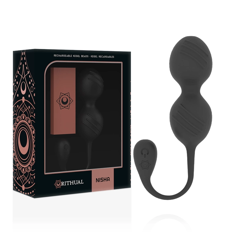 Nisha Rechargeable Kegel Trainer Black - 10 Modes