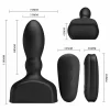 Mr Play Czarny model nadmuchiwany z pilotem funkcja wibracji 12 trybow