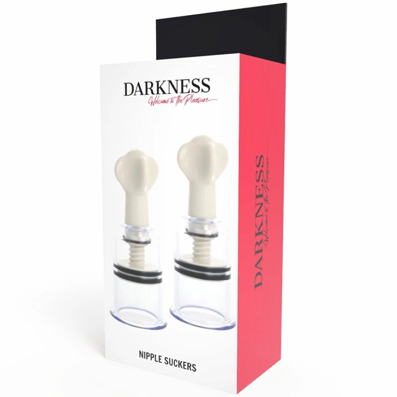 Darkness Transparent - Zestaw Przyssawek Fale 5 cm do Stymulacji Biustu